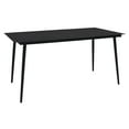thumbnail image 5 of vidaXL 5 Piece Garden Dining Set Black PVC Rattan, 5 of 5