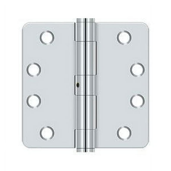 Deltana S44R4HDB26 HD Ball Bearings Steel 4-Inch x 4-Inch x 1/4-Inch Radius Hinge