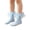 #A01-Light Blue, variant on Abcomgle Girls Big Ruffle Socks Soft Cute Classic Toddler | Colorful Double Lace Frilly Cotton Dress Sock for Kids Daily School Party Birthday Breathable Lightweight Comfy Gift Red