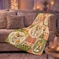 thumbnail image 6 of Cute Corgi Portraits Autumn Pumpkins Patchwork Corgi, Festive Pet Portrait Pattern, Warm Flannel Blanket for Living Room and Bedroom, Dog Lovers autumn celebration Gift, Pet Lover Home Decor, 6 of 9