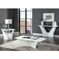 thumbnail image 2 of Furniture of America Avens Contemporary Wood Geometric End Table in White, 2 of 2