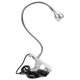 thumbnail image 3 of Luz de lectura LED USB con cuello de cisne flexible, lámpara portátil con Clip para ordenador de mesa, color blanco frío, 1W, plateado, 3 of 8