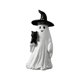 thumbnail image 2 of Adorno de resina de figuritas de fantasmas góticas de Halloween | Decoración colgante caprichosa con vela, sombrero de mago, temas flotantes | Coleccionable duradero para fiestas de interior, repisa, 2 of 5