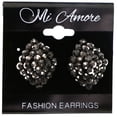 thumbnail image 2 of Mi Amore Stud-Earrings Black/Silver-Tone, 2 of 2