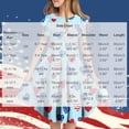 thumbnail image 3 of Girls Short Sleeve Ruffled Dress 4th of July Outfits for Girls, Red White Blue Print Summer Sundress Casual Playwear 9-10 Years, 3 of 6