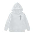 thumbnail image 7 of WOYY Boys Hooded Sweatshirt Casual Pullover Long Sleeve Hoodie for Kids, White, Size 1-14, 7 of 7