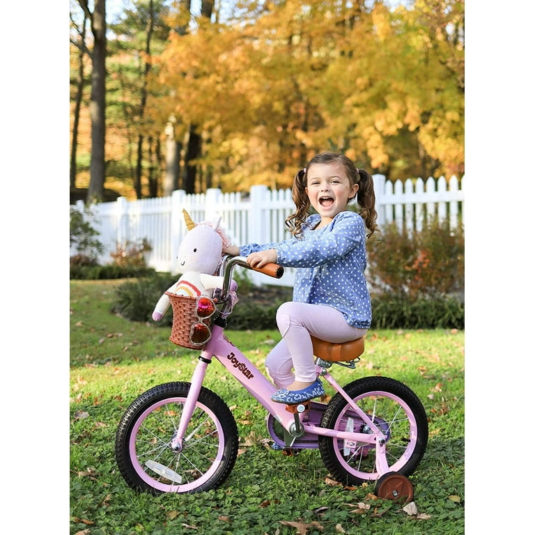 JOYSTAR Vintage 12 14 16 Inch Kids Bike with Basket Training