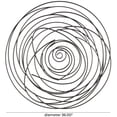 thumbnail image 3 of DecMode Black Metal Round Overlapping Lines Abstract Wall Decor, 3 of 9