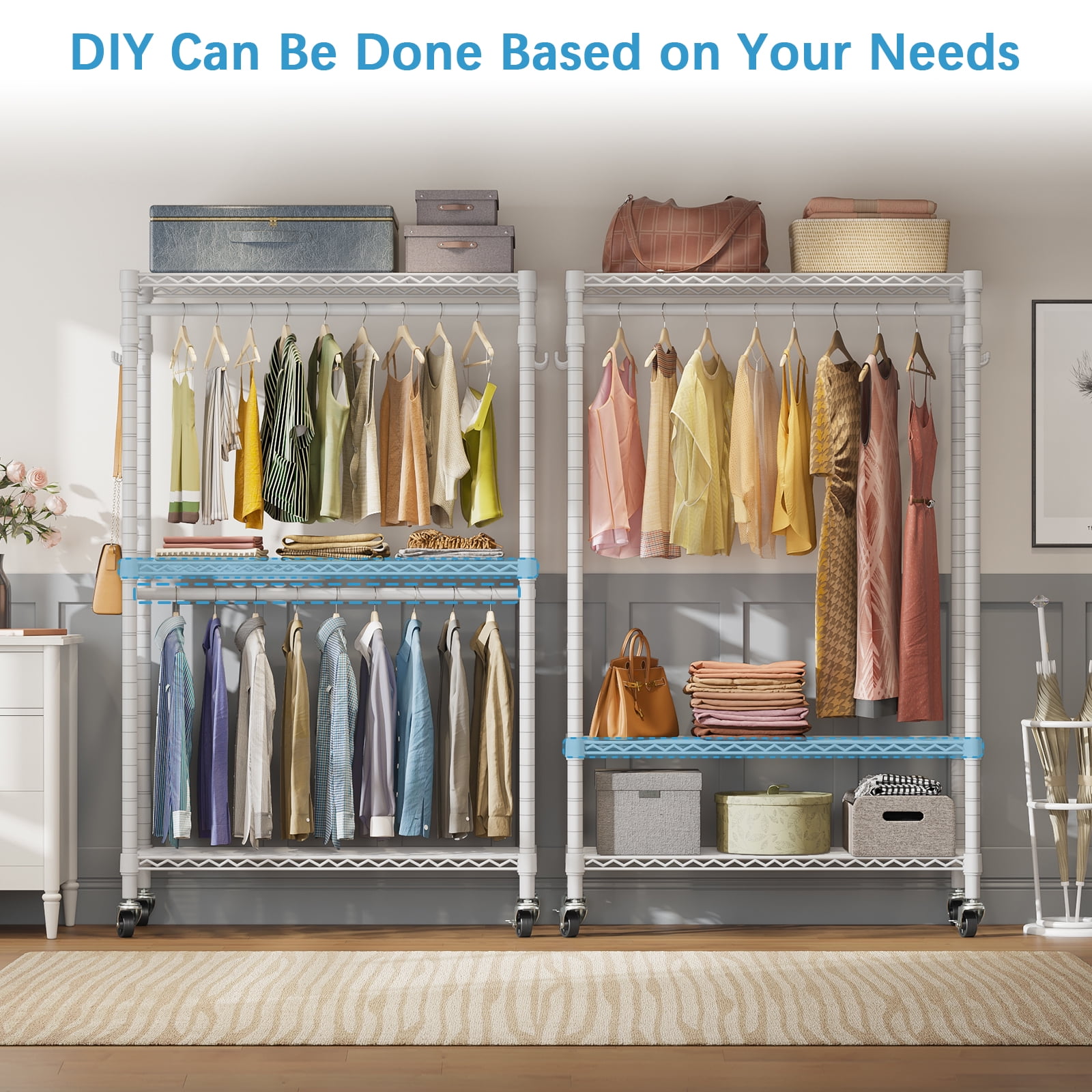 DIY Clothes Racks and Portable Closet Storage Ideas