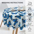 thumbnail image 5 of Butterfly Tablecloth Round 60 Inch Table Cloth Cover Mat Holiday Party Decoration for Dining Room Home Kitchen Picnic, 5 of 6