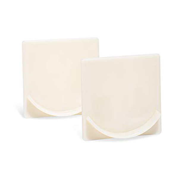 Adherion ExtraLarge Adhesive Shower Curtain Rod Holder Rod Retainer