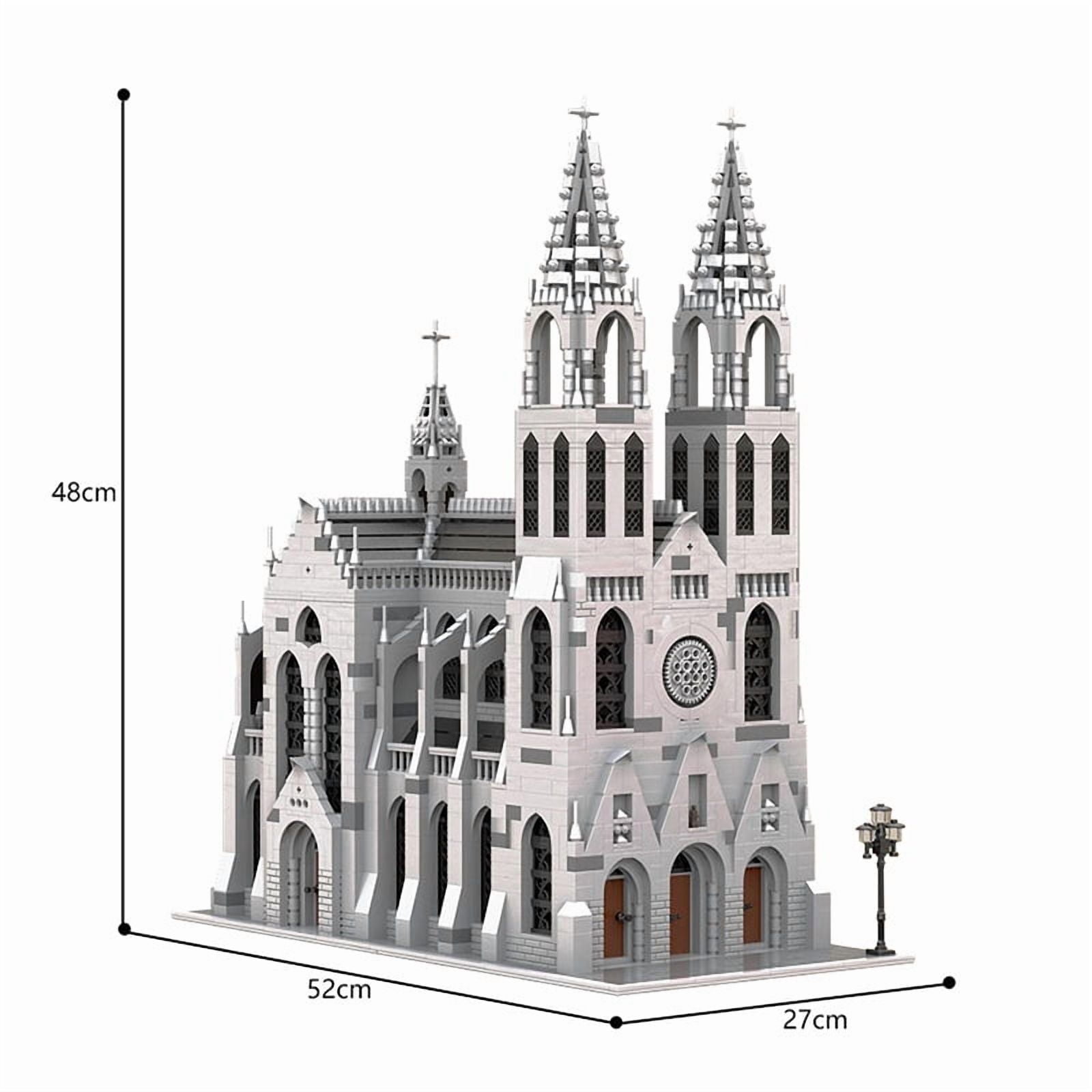 Gothic Cathedral Modular Building Blocks Set City MOC DIY Model Bricks Toys Gift