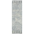 thumbnail image 2 of SAFAVIEH Abstract Augustine Geometric Wool Runner Rug, Ivory/Navy, 2'3" x 8', 2 of 10