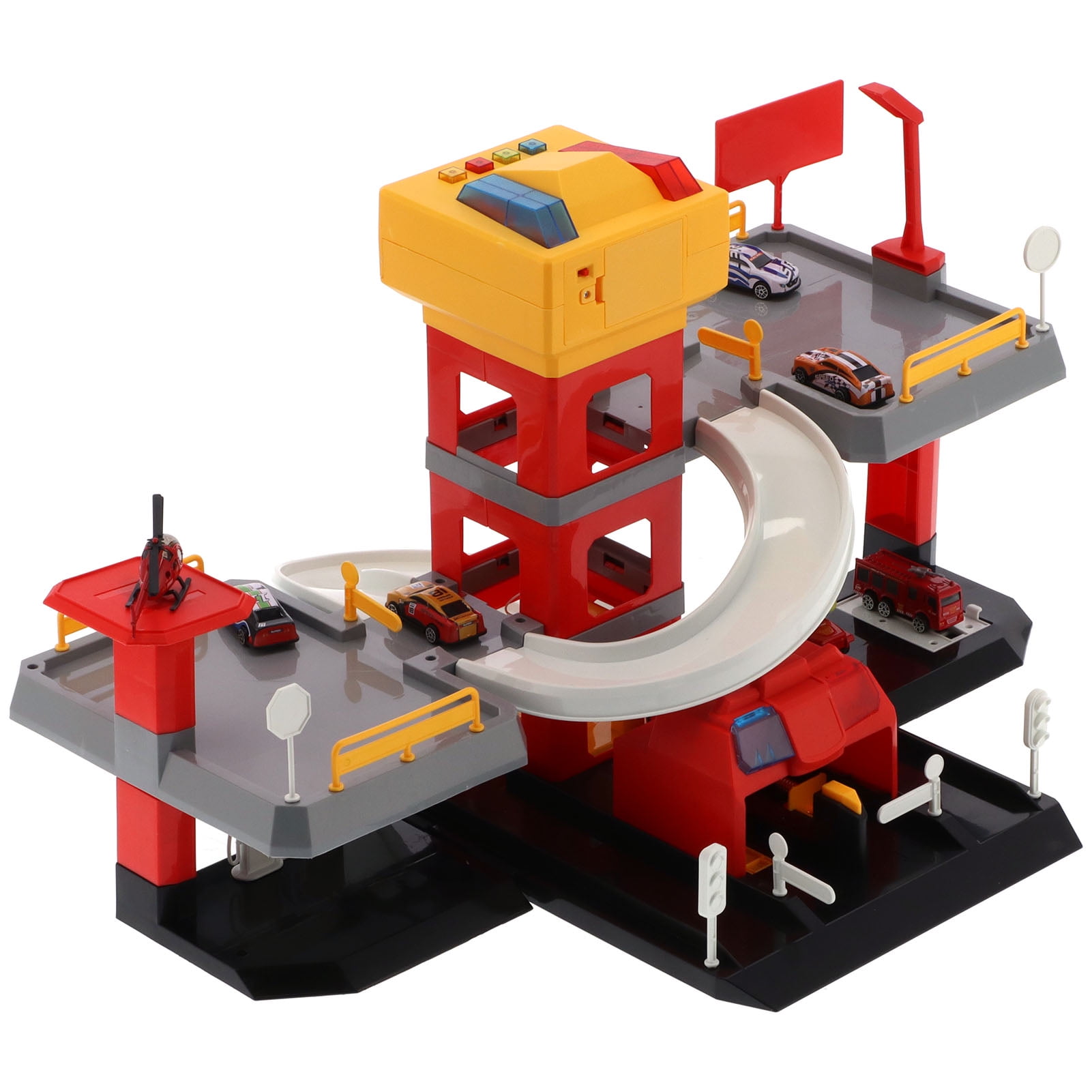 CHICIRIS Boys Assembly Tracks Car Toy,Car Garage Parking Lot Toys Boys