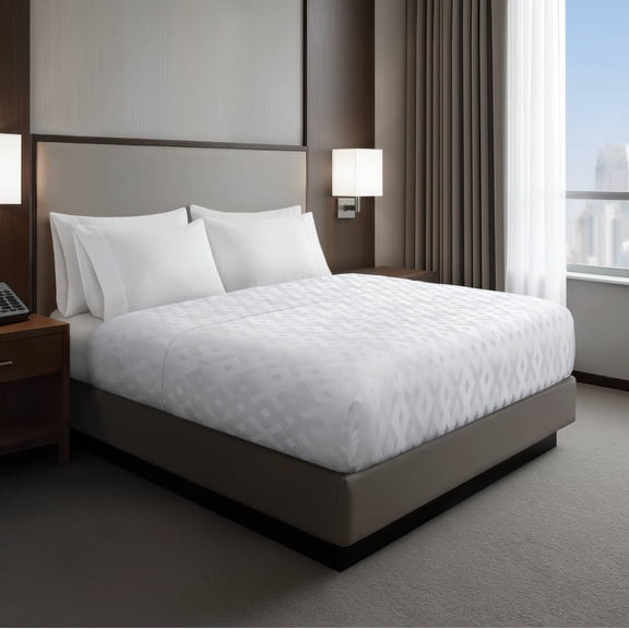 dokea King Essential Nova Coverlet - 112 x 98 - White Polyester