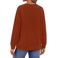 thumbnail image 4 of Fantaslook Plus Size Pullover Sweatshirts for Women Crewneck Long Sleeve Shirts Casual Tunic Tops Fall Clothes, 4 of 8