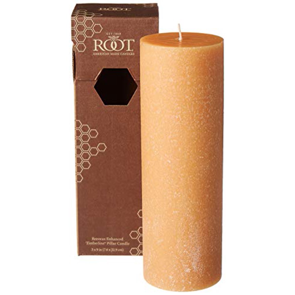 Root Candles Scented Timberline Pillar Candle, 3 x 9Inches, Tangerine