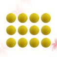 thumbnail image 1 of CRILSTYLEO 12Pcs Yellow Golf Practice Balls High Elastic Training Balls for Outdoor and Indoor Use, 1 of 8