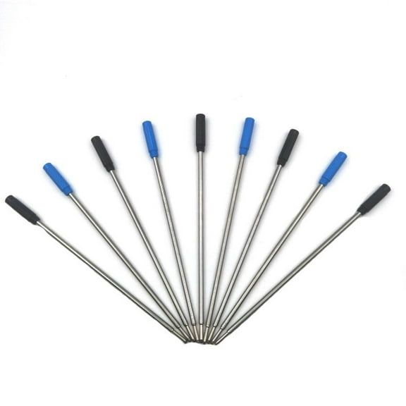 20PCS Black Or Blue Ballpoint Pen Refills Parker Or Cross Compatible Ink Refills