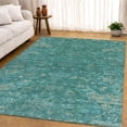 thumbnail image 6 of Addison Rugs Mayfield Premium Machine Washable Traditional Global Teal Rectangle Rug, 10' x 14', 6 of 6