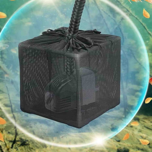 Pond Filter, Anti-Clogging Outdoor Mesh Water Pump Barrier Bag Box Basket