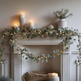 thumbnail image 6 of 6ft Olive Vine Light Garland with Timer, Artificial Olive Branch Decor with Warm LEDs, Battery Operated Twinkling Tree Lights for Fireplace, Table, Holiday & Everyday Home Decor, 6 of 9
