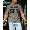 thumbnail image 3 of Gymish One More Set Workout T-Shirt – Motivational Lifting Shirt for Men, Funny Gym Tee, Men’s Athletic Workout Apparel, 3 of 5