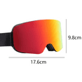 thumbnail image 2 of Ski goggles, cylindrical anti-fogging snow goggles, UV protective ski goggles for men and women, 2 of 5