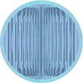 thumbnail image 1 of Ahgly Tapis Rond Lavable en Machine Intérieur Transitionnel Bleu Iceberg, 3 Pieds Rond, 1 of 7