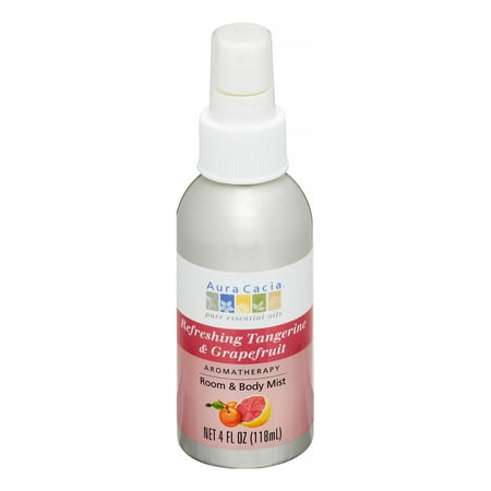 Aura Cacia Refreshing Tangerine & Grapefruit Aromatherapy Mist 4 oz.