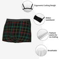 thumbnail image 6 of Junzan Buffalo Plaid Dark Green Mens Underwear Boxer Briefs For Men’s - Large, 6 of 9