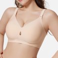 thumbnail image 5 of Soki Bras for Women - Seamless no Underwire, Solid Color Gathered Bralettes for Women, Wireless Push up Bra S-2XL, 5 of 5