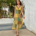 thumbnail image 5 of Vestido Largo Sin Mangas Para Mujer, Geometric Printing Traje Informal Para Cumpleaños, Verano, 5 of 5