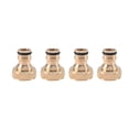 thumbnail image 1 of 4Pcs Garden Water Hose Pipe Fitting Tap Male Faucet Connectors, Garden Hose Quick Connect Fittings 3/4 Inch, 1 of 5