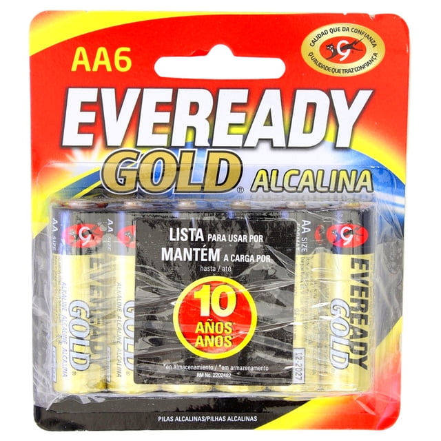 Pilas Eveready Gold AA 6 pzas