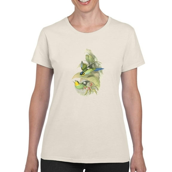 Gould Birds Of The Tropics T-Shirt Women -John Gould Designs, Female Large