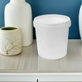 thumbnail image 4 of Cubos de plástico de 3 piezas con tapas alimenticias de alimentos y cubos de plástico de servicio pesado para baños y limpieza de hogares de almacenamiento multifuncional con manijas de 1 l, 4 of 5