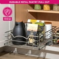 thumbnail image 4 of HOLDN' STORAGE Pull-Out Cabinet Organizer, Slide Out Drawer for Kitchen Cabinets & Pantry, Under Sink Storage, Heavy-Duty, 11"W x 21"D, 4 of 10