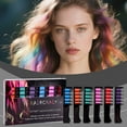 thumbnail image 6 of 10 Colors Festive Hair Chalk Combs for Temporary Hair Color, Washable Hair Color for Girls and Teens, 6g x 10pcs Hair Chalk Set for Parties and Holidays, Safe Hair Dye for Fun Styles, 6 of 9