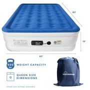 SoundAsleep Dream Series Air Mattress with ComfortCoil Technology & Internal High Capacity Pump - Queen