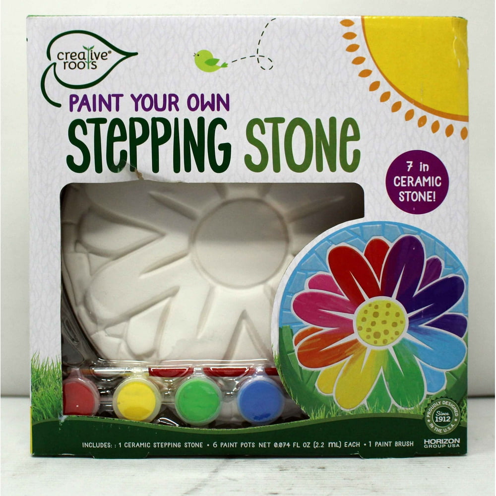 Creative Roots Paint Your Own Stepping Stone Flower 7