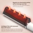 thumbnail image 2 of Estbridge 2-in-1 Dual-purpose Electric Straightening Comb For Straight Hair And Curly Hair  Negative Ion Straightening Styling Brush  Multifunctional  Multiple Temperature Settings  Quick, 2 of 5