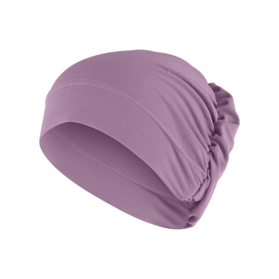 MIASHUI Women's Slouch Hat Solid Color Hat, Bamboo Linen Crinkle Pullover Hat, Scarf for Women, Fashion Scarf H