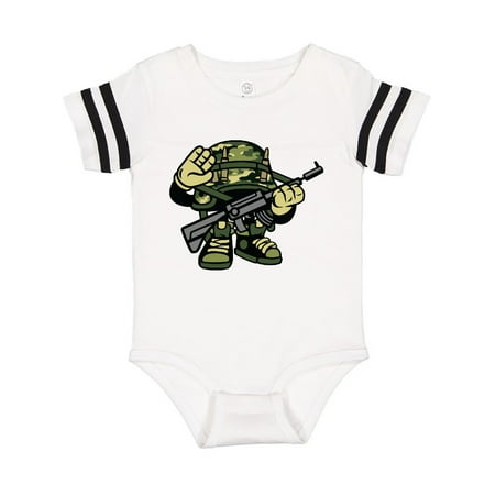 

Inktastic Military Soldier Saluting Gift Baby Boy or Baby Girl Bodysuit