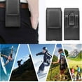 thumbnail image 6 of Njjex Belt Holster for Galaxy A11 A01 A12 A32 A52 A20 A30 A10 A10E S20 S21 S10 S9 S8 Note 20 9 8 J7 2017 Syntheic Leather Belt Clip & Loop Carrying Case Card Holder Slots Fit Phone up to 6.7", 6 of 7