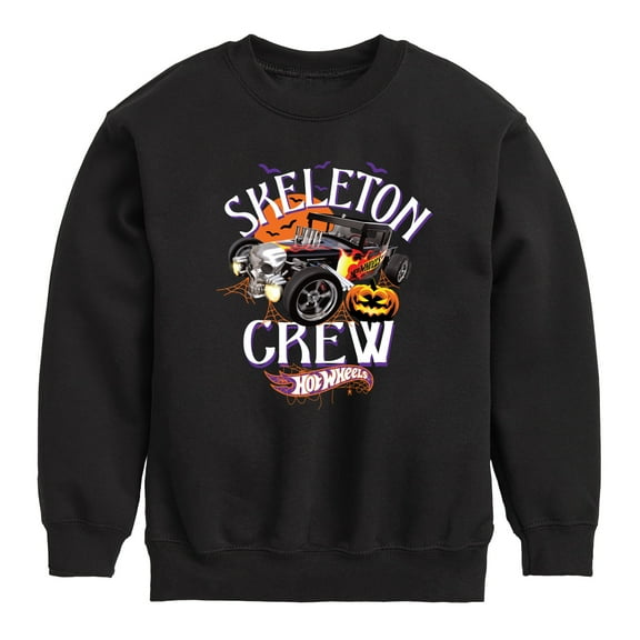 Hot Wheels - Halloween - Skeleton Crew - Toddler & Youth Crewneck Fleece Sweatshirt