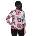 thumbnail image 2 of Alfred Dunner Womens Petite Stamped Floral Two For One With Necklace, 2 of 6