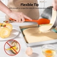 thumbnail image 5 of 600°F Heat Resistant Silicone Spatula: U-Taste High Heat Proof Seamless BPA-Free Flexible Rubber Kitchen Cooking Mixing Baking Scraper for Nonstick Cookware Set of 3 (Colorful), 5 of 10