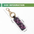 thumbnail image 5 of Keychain 6×3.1×1inpu Leather With Delicate Touch And Strong Recognition Is Used For Daily Travel, Work And Picnic Darkmagenta Marble_2, 5 of 8
