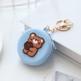 thumbnail image 6 of Stylish Simplicity Keychain Cartoon Round Shape Zipper Bag Earphone Case Mini Coin Bag Cute Coin Bag H, 6 of 8
